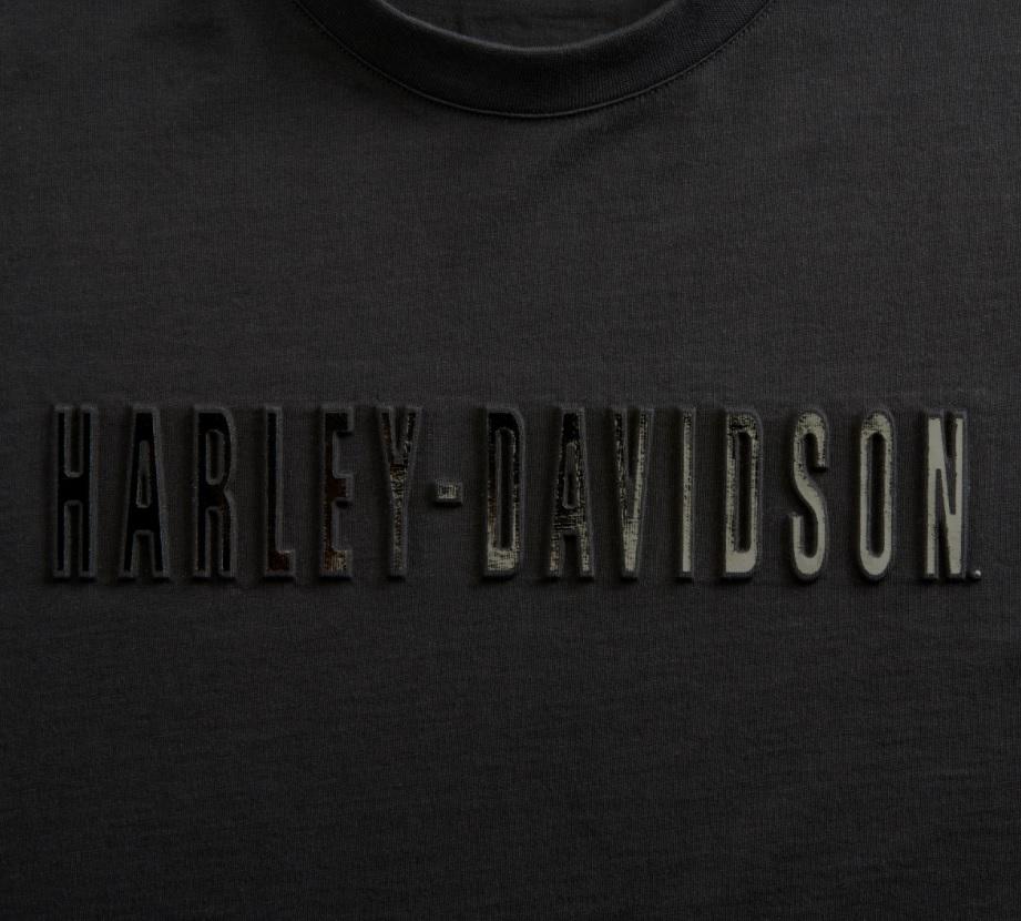 Harley-Davidson® Men's Embossed Metallic Tee - Slim Fit, 99096-20VH - Image 3